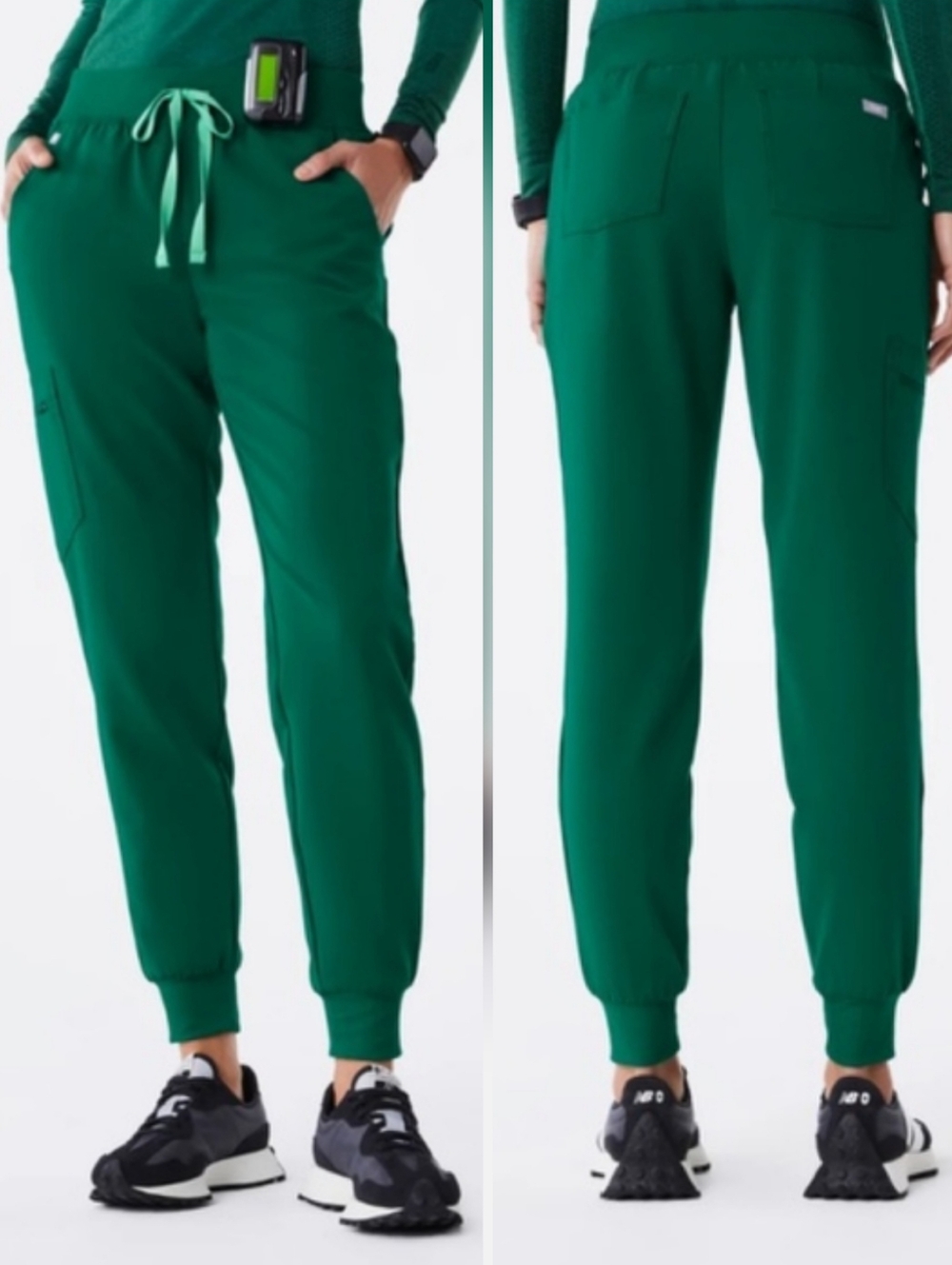 Figs Zamora Scrub Pants Hunter Green XL Petite